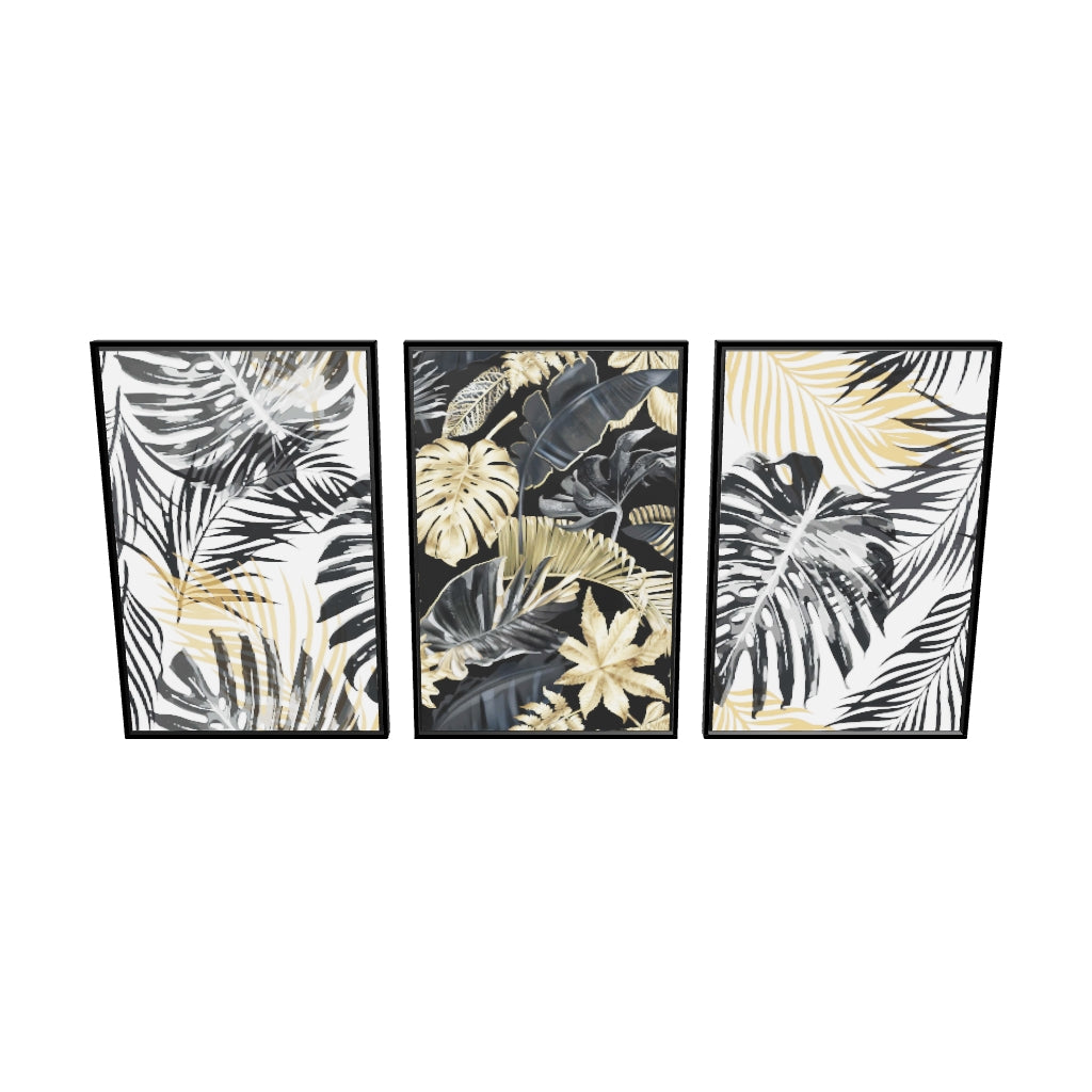 Golden and Black Leaves